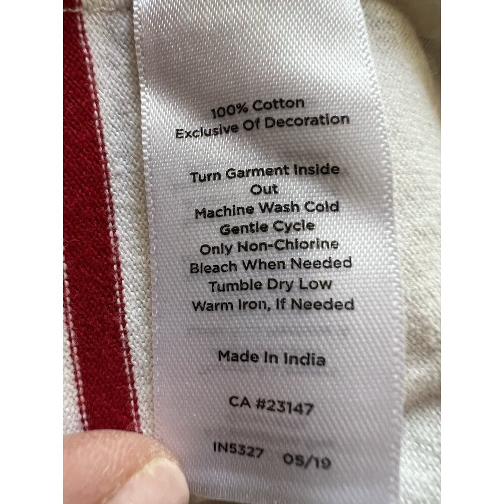 Talbots Authentic boatneck nautical french preppy long slv tshirt embroidered 3X - Picture 9 of 9